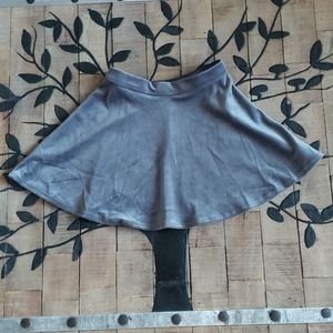 Abercrombie Kids Grey/Silver Velour Skirt EUC LRG